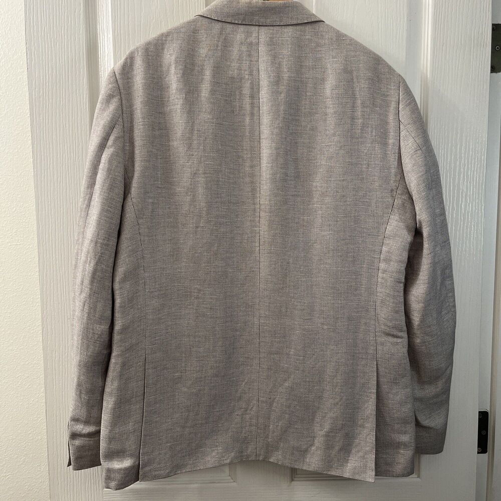 Michael Kors Mens Two Button Blazer Linen Blend‎ Sport Coat Jacket Size 42R - Picture 2 of 9